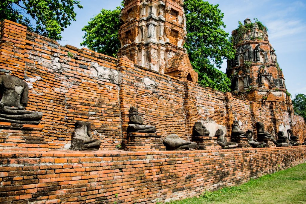 Headless Buddha Statues Ayutthaya