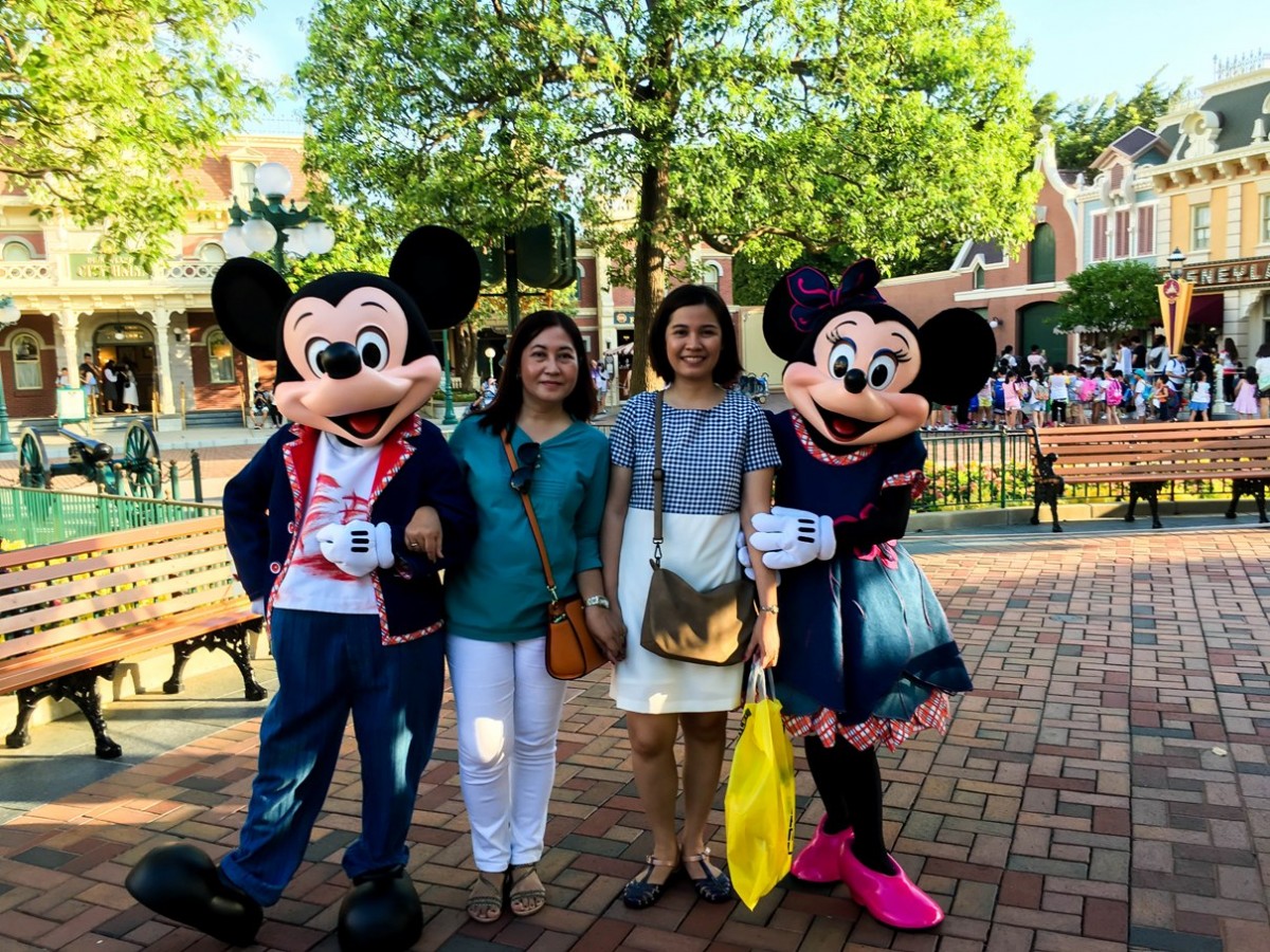 Me, Mom, Mickey and Minnie
